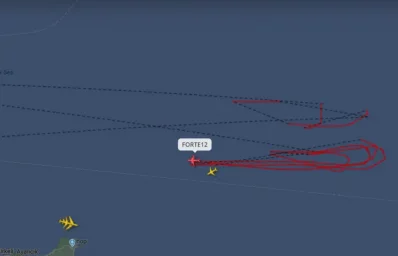 Американский разведывательный дрон продолжает кружить над Чёрным морем, входя в квадраты движения па