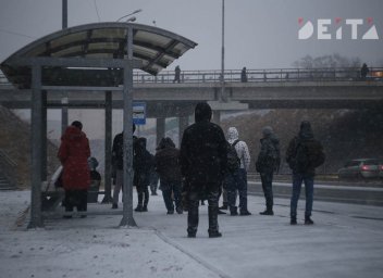 Троллейбус не поделил дорогу с сугробом во Владивостоке