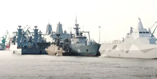 Одна большая групповая цель: в порту Клайпеды собрались тридцать кораблей и катеров стран НАТО