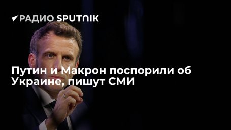 Владимир Путин и Эммануэль Макрон поспорили о причинах эскалации в Донбассе