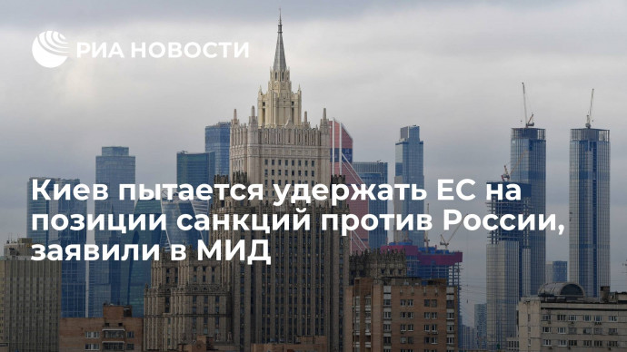Замглавы МИД Грушко: Киев пытается удержать Евросоюз на позиции санкций против России