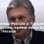 Пресс-секретарь президента Песков: отношения с Турцией партнерские, но есть разногласия по Крыму