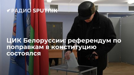 ЦИК Белоруссии признал состоявшимся референдум по внесению поправок в конституцию