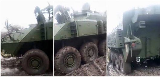 Канадские бронетранспортёры LAV II CSV Super Bison, поступившие на вооружение ВСУ, появились в район