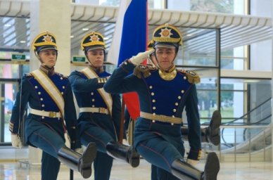 Знамя Президента России передали Бриньковскому казачьему кадетскому корпусу имени сотника М.Я. Чайки
