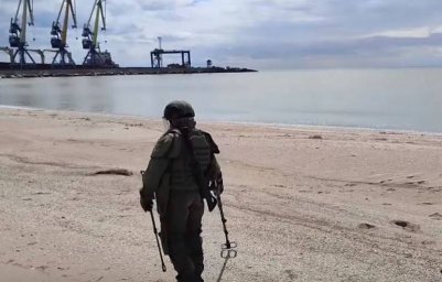 Российские сапёры приступили к разминированию побережья Азовского моря в районе Мариуполя Российские сапёры приступили к разминированию побережья Азовского моря в районе Мариуполя