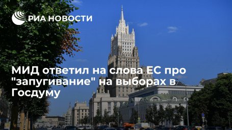 МИД о словах из ЕС про "запугивание" на выборах в Госдуму: запугивание было, но извне МИД о словах из ЕС про "запугивание" на выборах в Госдуму: запугивание было, но извне