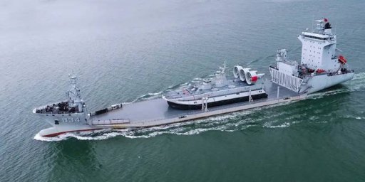 Полупогружной тяжелый транспортный корабль ВМС Китая Yinmahu прошёл успешные испытания Полупогружной тяжелый транспортный корабль ВМС Китая Yinmahu прошёл успешные испытания