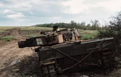 ВС России подбили очередной немецкий танк Leopard 2 ВСУ под Купянском - Минобороны ВС России подбили очередной немецкий танк Leopard 2 ВСУ под Купянском - Минобороны