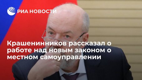 Депутат Крашенинников заявил о необходимости доработать закон о местном самоуправлении