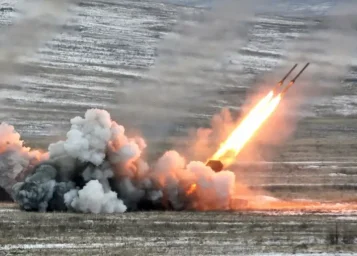 Показаны кадры ударов ТОС-1А &laquo;Солнцепёк&raquo; по позициям ВСУ в Великой Новосёлке
