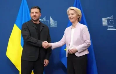 Выступивший в Брюсселе вместе с фон дер Ляйен Зеленский отверг передачу Донбасса России