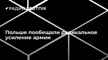 Польше пообещали радикальное усиление армии Польше пообещали радикальное усиление армии