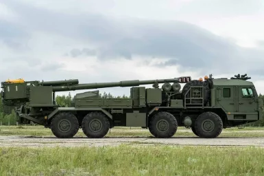 Украинский разведывательный БПЛА &laquo;засёк&raquo; на Харьковском направлении новейшую российскую САУ 2С43 &laquo;Ма